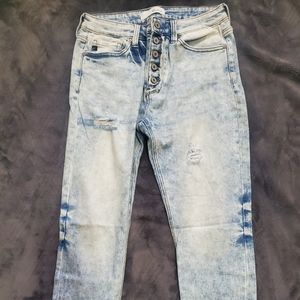 Womens acid wash Kancan New jeans.